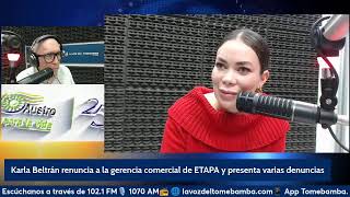 Karla Beltrán renuncia a la gerencia comercial de ETAPA y presenta varias denuncias [upl. by Nolitta]