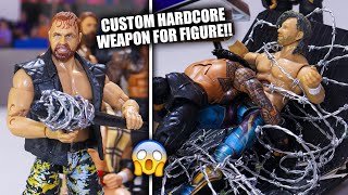 HOW TO MAKE CUSTOM BARBED WIRE WEAPONS TO WWE FIGURES [upl. by Uriisa190]