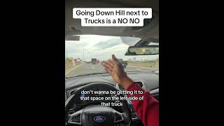 Please respect those trucks when traveling alongside them on the freeways FreewayLesson [upl. by Halla984]