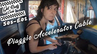 Piaggio Ape 50 gas throttle  S05E02  Subtitles [upl. by Yobybab460]