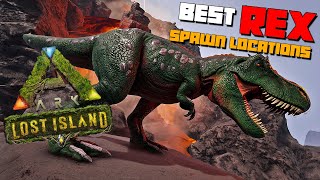 ARK Lost Island  Common Rex Spawn Locations amp Best Spots To Find Them [upl. by Ainigriv22]