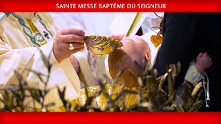 07 janvier 2024 Sainte Messe Baptême du Seigneur  Pape François [upl. by Ahsim]