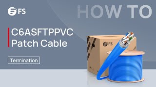 How to Terminate a Cat6a Cable into a Toolless Keystone Jack  FS [upl. by Rehoptsirhc]