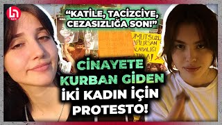 TÜRKİYE AYAKTA Kadınlar İkbal Uzuner’in öldürüldüğü yerde quotAKP söyletme yasayı uygulaquot [upl. by Cristoforo]