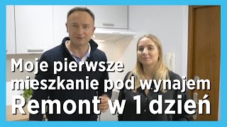 Moje pierwsze mieszkanie pod wynajem  remont w 1 dzień  Kuba Midel [upl. by Kleeman198]