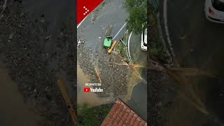 Alluvione Liguria caos in A10 tutto bloccato ad Arenzano drone [upl. by Tavey963]