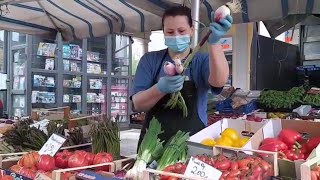 Alessandria riapre il mercato alimentare con gli ambulanti in piazzetta Marconi [upl. by Kirkpatrick531]