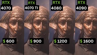 RTX 4070 vs RTX 4070 TI vs RTX 4080 vs RTX 4090 [upl. by Aizatsana]