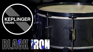 Keplinger 65x14quot Black Iron Snare with Angel Hoops [upl. by Zul]