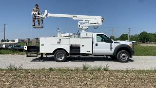 2012 Ford F550 Altec AT235P Cable Placer Upper Control Testing [upl. by Acimot]