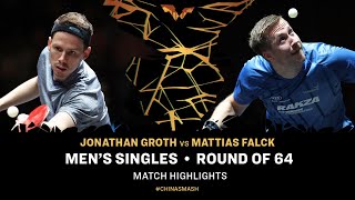 Jonathan Groth vs Mattias Falck  MS R64  China Smash 2024 [upl. by Ahsemed]