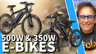 Electric Bike 350W 26quot 198MPH VS Electric Bike 500W 275quot 216MPH TotGuard [upl. by Ydasahc102]