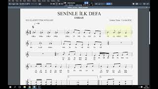 SENİNLE İLK DEFA  EMRAH NOTA [upl. by Aicnatsnoc762]