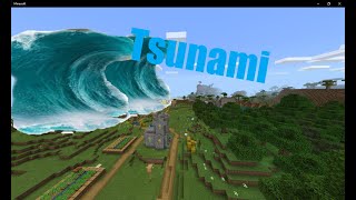 How to make a Tsunami in Minecraft Bedrock edition [upl. by Sisson]