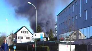 Gasexplosion mit Grossbrand in Safenwil [upl. by Cullie85]