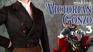 Hand Sewing a Victorian Coat Gonzo Historically Accurate Cosplay from Muppets Christmas Carol [upl. by Assirehc]