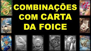 Baralho Cigano  COMBINAÇÕES DAS CARTAS COM A FOICE [upl. by Dee Dee]