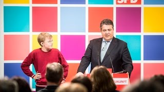 Die Rede von Sigmar Gabriel auf dem SPDZukunftskongress [upl. by Meletius628]