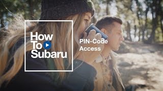 Subaru Howto Configure PINcode Access [upl. by Lennox]