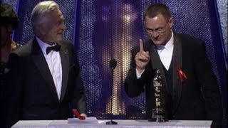 Janusz Kaminski winning the Oscar® for Cinematography for quotSchindlers Listquot [upl. by Sugirdor890]