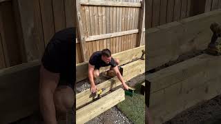 Sleeper tips… landscaping diy construction builder sleepers gardenideas [upl. by Jory]