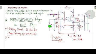 Single stage Amplifier CE Connection [upl. by Duax]