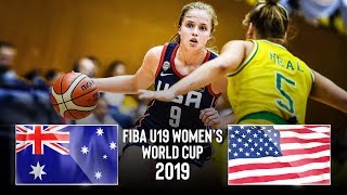 Australia U19 🇦🇺 v USA U19 🇺🇸  Classic Full Game  FIBA U19 Womens World Cup 2019 [upl. by Eldwun850]