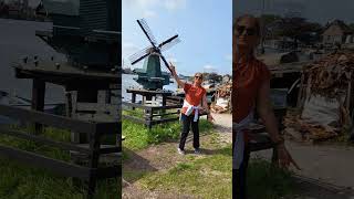 Old windmill Amsterdam The Netherlands  पवन चक्की Description ko पढ़े 👍🙏 [upl. by Ttevy]