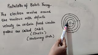 Postulates of Bohrs theory  Class 11 Chemistry Structure of Atom Chapter 2 Part 1 [upl. by Irab]