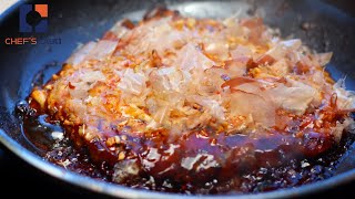 Okonomiyaki Recipe  Japanese Street Food  Savoury Pancake [upl. by Sorci]