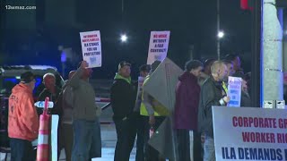 Dock workers strike impacting 36 ports in US  What is the strike over [upl. by Stanford]