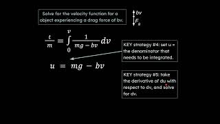 How to Write and Solve Differential Equations for Drag Forces for AP Physics C Mechanics [upl. by Hanleigh]