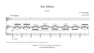 Schubert  Ave Maria D 839  B flat Major [upl. by Lanos]