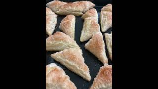 Palmier cookies  Bakerkhani  puff pastry easy sweet palmiers  best pastry cookie [upl. by Adonis]