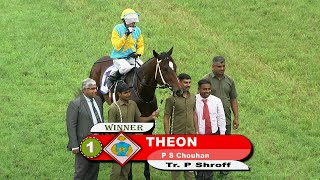 Theon with P S Chouhan up wins The President Of India Gold Cup Gr 2 2022 [upl. by Annahahs]