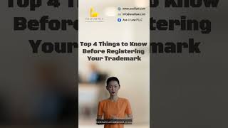 Top 4 Things to Know Before Registering Your Trademark shorts trademark [upl. by Nyrol]