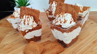 VERRINES de Spéculoos tiramisu Recette très Facile Simple et Rapide en même pas 10 minutes [upl. by Berri]