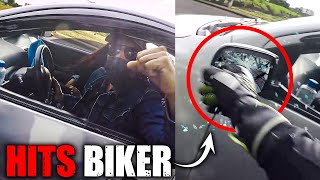 BAD DRIVER HITS BIKER AND REGRETS  ROADS OF RAGE  EP25 [upl. by Deach]