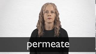 How to pronounce PERMEATE in British English [upl. by Boccaj]