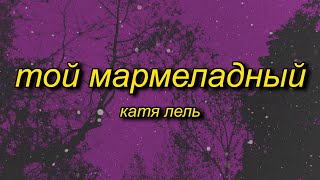 marmelada russian song  Катя Лель  Мой мармеладный tiktok versionsped up Lyrics [upl. by Aitat]