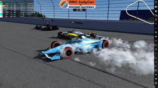 🌅 SRL  PRO INDYCAR  POCONO RACEWAY ROUND 10 FINALE 🏁🏆🎉 [upl. by Gabbi]