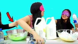 Bella CHEATED Blindfolded Slime Challenge [upl. by Osber429]