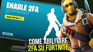 Come attivare il 2fa su Fortnite 2024 [upl. by Annibo44]