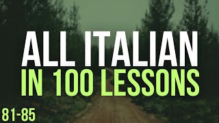 All Italian in 100 Lessons Learn Italian Most important Italian phrases and words Lesson 8185 [upl. by Leihcar647]