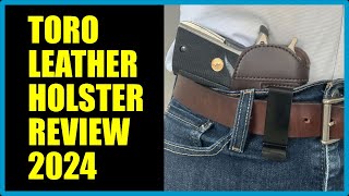 MCG Tactical Toro Leather Holster 2024 Review The Perfect CCWIWB Holster [upl. by Novikoff60]