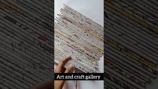 Newspaper craft ideaspen stand carft with paper diy craft papercraft trendingshorts [upl. by Analra]