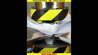 Hydraulic Press Vs Paper Sheets 📃 [upl. by Herbst803]