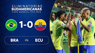 FULL MATCH Brazil v Ecuador  2026 World Cup qualifiers  September 2024 [upl. by Kcirdle266]