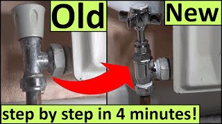 HOW TO REPAIR A LEAKING RADIATOR VALVE  Plumbing Tips [upl. by Quin704]