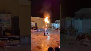 firebreather jaisalmerdesertcamp fire [upl. by Eillat]